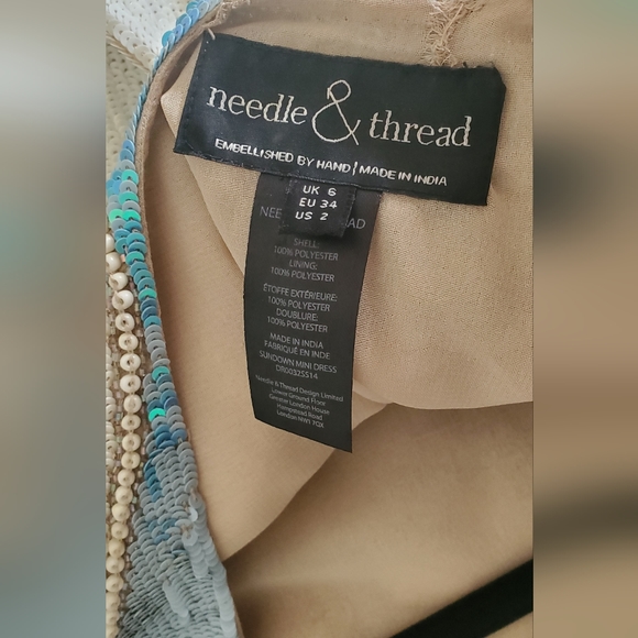 Needle and Thread embellished blue jeweled dress - Picture 5 of 8